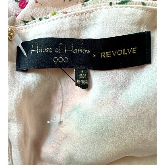 House of Harlow 1960 x Revolve Floral Ruffle Crop Top NWOT Small - Picture 4 of 7